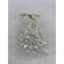 Tree NEW Vintage Premier Quality White Pearl Plastic Heart Bead Garland