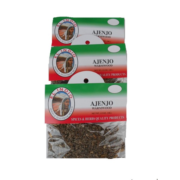 Ajenjo / Wormwood 1/2OZ (14gr) (Hierba Tea) 3-Pack