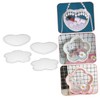 OHPHCALL 4pcs Yarn Basket Base Heart DIY for Crochet Transparent