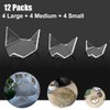 Hipiwe 12 Pcs Acrylic Triangle Display Holder - Display Easel