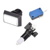 uxcell Game Push Button 49x33 Rectangle 12V LED Illuminated Push