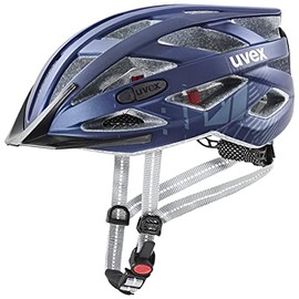 uvex city i-vo Lightweight City Helmet for Men and Women with LED Light, Individual Size Adjustment, Deep Space Matt, 52-57 cm