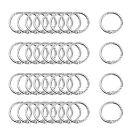 Rannb Mini Book Rings - 0.6 Inch/15mm Loose Leaf Rings for Album & Photo Paper - 100pcs