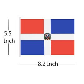 50 Ft Dominica Banner Flag String, 38 Pcs Dominican Small Mini Flags, 4th of July Independence Day, Patriotic Events, Sports, Bars Decorations, Decorations Supplies (Dominica)