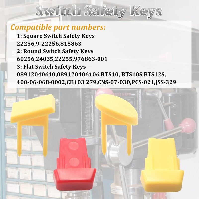 60256 22256 08912040610 Safety Switch Keys for Sears Craftsman,Ryobi,Delta Table