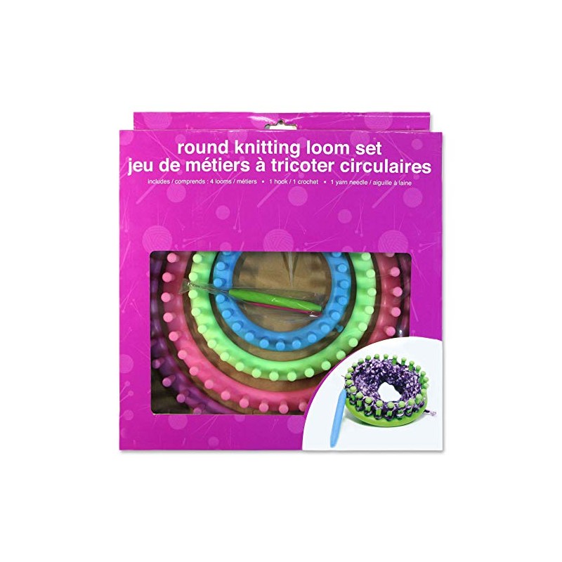 6 Piece Round Knitting Loom Set