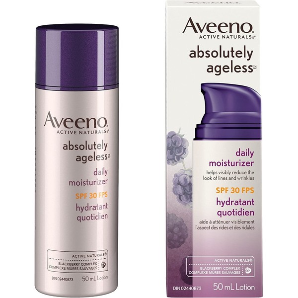 Aveeno Anti Aging Face Moisturizer Spf 30, Absolutely Ageless Wrinkle Cream, 50 Milliliters