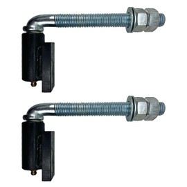 Sidco Supply 5/8" Inch J-Bolt Gate Hinge – 6” Inch Length - Adjustable Gate Hinges – Ball Bearing Gate Hinge – Heavy Duty – Weldable Hinge - Heavy Duty Hinges for Gates – Weld Hinge – Gate Hinges