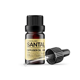 SESNESLABS Aceite Aromático Santal para Difusor 10 ml - Mezcla de Aceites Aromáticos con Sándalo, Ámbar y Vainilla - Aroma Amaderado para Hogar y Oficina