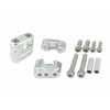 POSH 070053-03 Motorcycle Equipment Muscle Low Bracket Silver