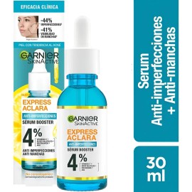 Garnier SkinActive sérum booster 30 ml, anti-imperfecciones y aclarante piel acneica