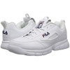 Fila Men's Disruptor SE Training Shoe, White/Fila Navy/Fila Red, 10.5