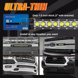 Nibright 30 Inch LED Light Bar Single Row Slim Spot Beam Off Road Light for Truck UTV SUV Jeep Wrangler Ford F150 Ram Silverado Tacoma