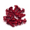 sourcingmap 15PCS M6 X 20mm Red Motorcycle License Plates Fairing