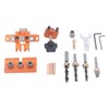 Doweling Jig Drill Kit 3 in 1 Aluminum Alloy Anodized