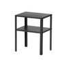 Ikea KNARREVIK Nightstand, Black Bundle with Feltectors Cleaning Cloth