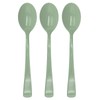50 Pcs Sage Green Plastic Spoons Sage Green Plastic Silverware