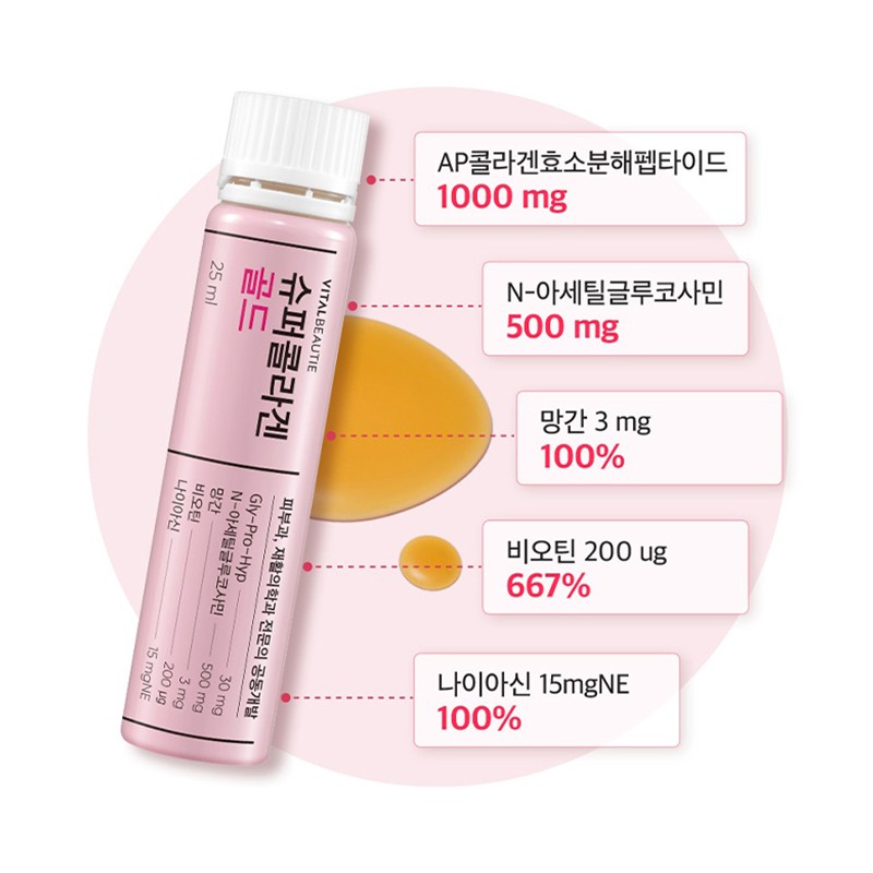 Vital Beauty [바이탈뷰티][프리미엄 라인] 슈퍼콜라겐 골드(30일) [Vital Beauty][Premium Line] Super
