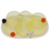 Gresorth 100pcs Highly Simulation Fake Yellow Lemon Slice Cherry Ice