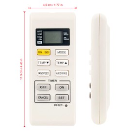 AULCMEET A75C3755 Replacement Remote Control Compatible with Panasonic Air Conditioner CWA75C3755 CS-RE12, CS-YE9 Reverse Cycle Air Conditioning CS-YE12MKX, CS-YE12PKY CS-YE9MKE, CS-YE9MKV-7