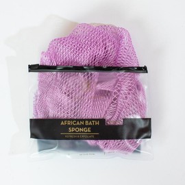 Bellanomi African Exfoliating Net Sponge, Ethically Sourced from Nigeria Bath Sponge Smooth Skin Bath Sponge Shower:_Lilac