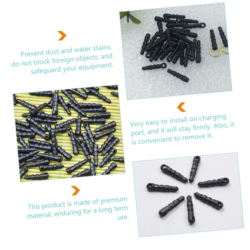 jojofuny Phone Dust Plug by 340 Pcs Earphone Jack Charm