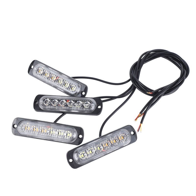 4pcs Side Marker Light Aluminum 12V to 24V 18 Lighting