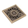 Copper Floor Drain Squared Retro Large Flow Odor Proof Shower