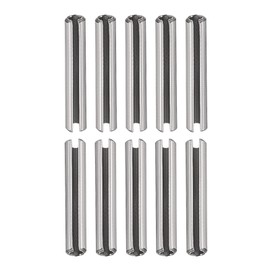DTGN 3mmx16mm(DXL) Slotted Spring Pin - 20Pack - Good for Home Machine Fastener - 304 Stainless Steel Spring Dowel Tension Roll Pin - Silver