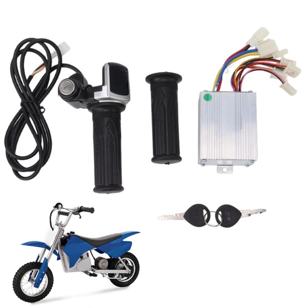 Motor Brushed Speed Controller Lock Throttle Grip Power Display 24V