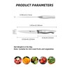 MAD SHARK Premium Paring Knife 5 Inch Small Kitchen knife,