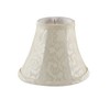 Aspen Creative 30286-6A, Bell Clip-On Chandelier Lamp Shade, Off-White, 3"