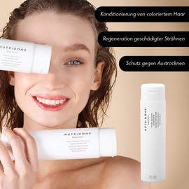 Nutridomee | Shampoo für gefärbtes Haar | Für feines und empfindliches Haar | Professionelle Pflege | Regenerierend | Nährend | Schützt die Farbe | Hydrolisiertes Keratin | Kirschextrakt | 250 ml