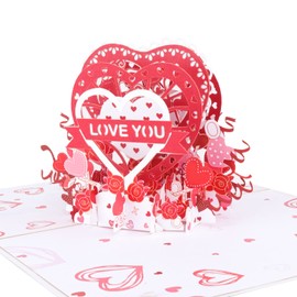 Favour Pop Up® - 3D Love Greetings for Valentine's Day, Birthday, Anniversary. With Insert Card for Writing. TL065