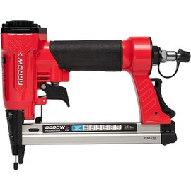 Arrow PT50 Oil-Free Pneumatic Staple Gun, Professional Heavy-Duty Stapler for Wood, Upholstery, Carpet, Wire Fencing, Fits 1/4”, 5/16”, 3/8", 1/2", 9/16” Staples , Red