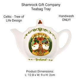 Shamrock Gift Company Celtic Tree of Life Teabag Tray - 10573