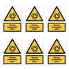 Stickers: 75 x 50 mm, Pack of 6 – Warning