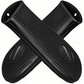 Cbiumpro 2-Pack Cast Iron Handle Cover, Silicone Heat Resistant Hot Cast Iron Skillet Pan Handle Covers Holder Sleeve