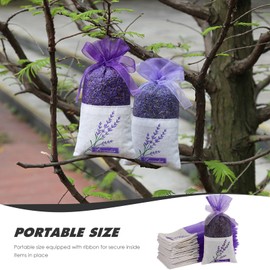 Sewroro 30pcs Lavender Sachet Bags Empty Scented Sachets for Drawers and Closets Purple Organza Gauze Bags