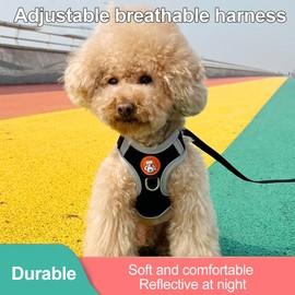 Dog Harness for Small Dogs, Dog Harness for Dogs, Dog Harness with Lead, Puppy Harness, Small Dogs, Puppy Harness, Anti-Pull Reflective, Breathable Chest Harness, Cat Harness, XS