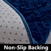 BRICHOEE Navy Blue Round Rug 4 feet Super Soft Fluffy