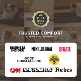 Bedsure Dog Beds Large Sized Dog - Comfy Flat Pet Beds with Removable Washable Cover, Orthopedic Egg Crate Foam Puppy Mat, Suitable for Pet Up to 65 lbs