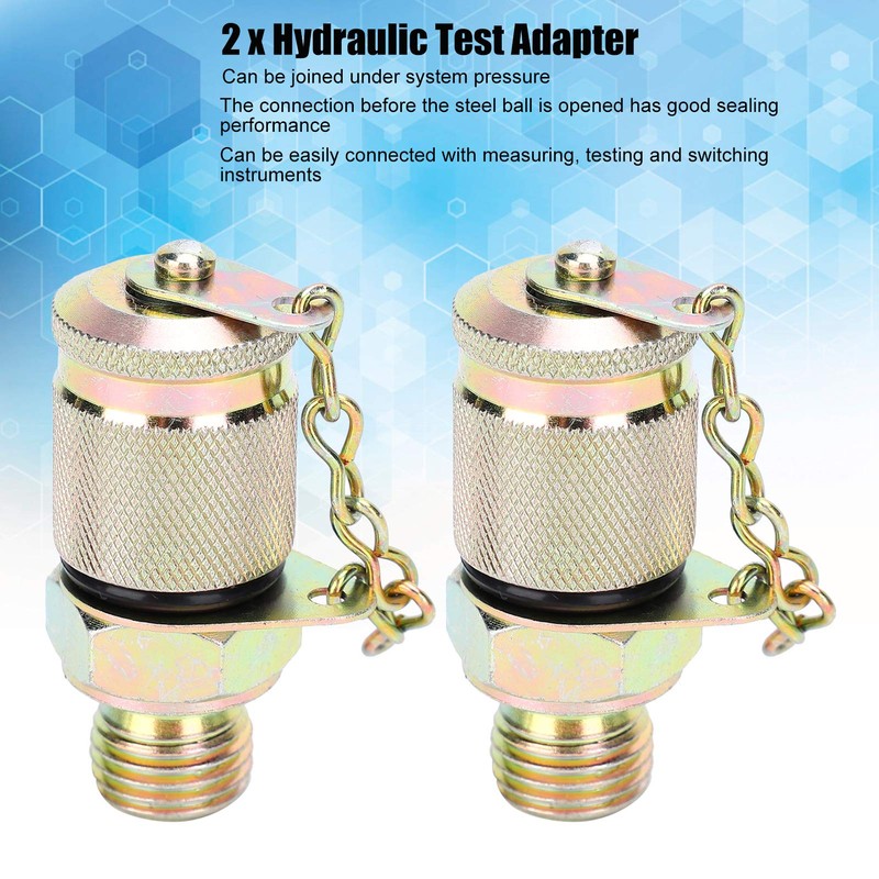 Hydraulic Pressure Test Kit, Hydraulic Pressure Gauge, 2 Piece Hydraulic