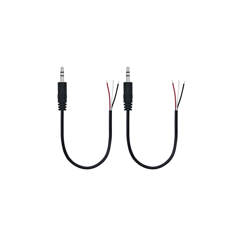 AILTECK 3.5mm Male Plug Jack Connector Replacement Repair, 3.5mm 1/8"