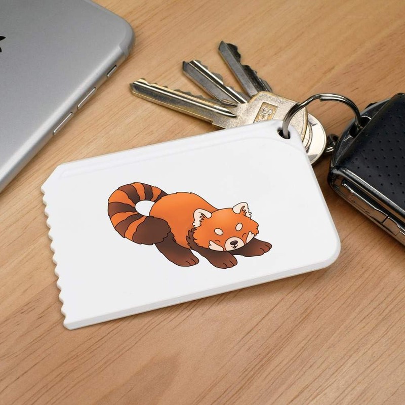 Azeeda 'Playful Red Panda' Plastic Ice Scraper (IC00040666)