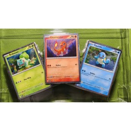 Pokémon TCG Scarlet & Violet 151 Poster Collection Promo's Set(3 Starter Holo's)