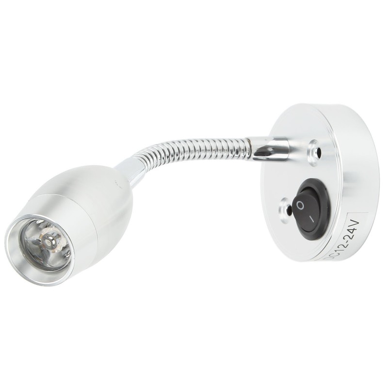 RV LED Light 12‑24V Boat Bedside Reading Lamp Adjustable Wall