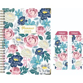 Finyoffiy 2025 Planner - Planner 2025, Jan. 2025 - Dec. 2025, 2025 Planner Weekly and Monthly, 2025 Calendar Monthly Planner,8.5" x 6.2",Daily Organizer (E)