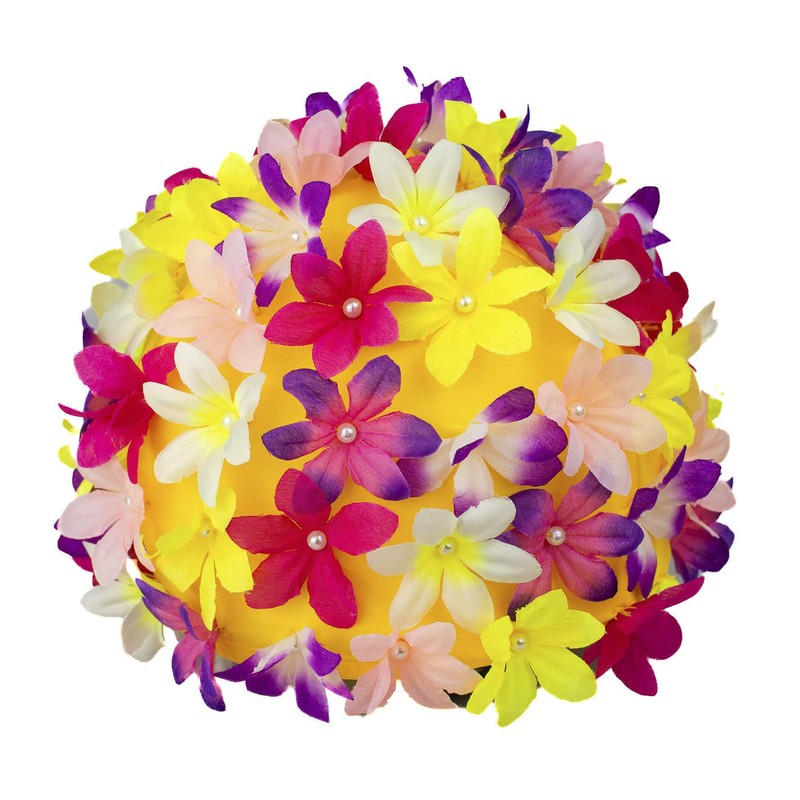Medifier Petal Swimming Cap Multicolor Elastic Non-Slip Swimming Cap for