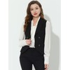 Allegra K Women's Sleeveless Suit Vest, Elegant, Double Breasted, Black